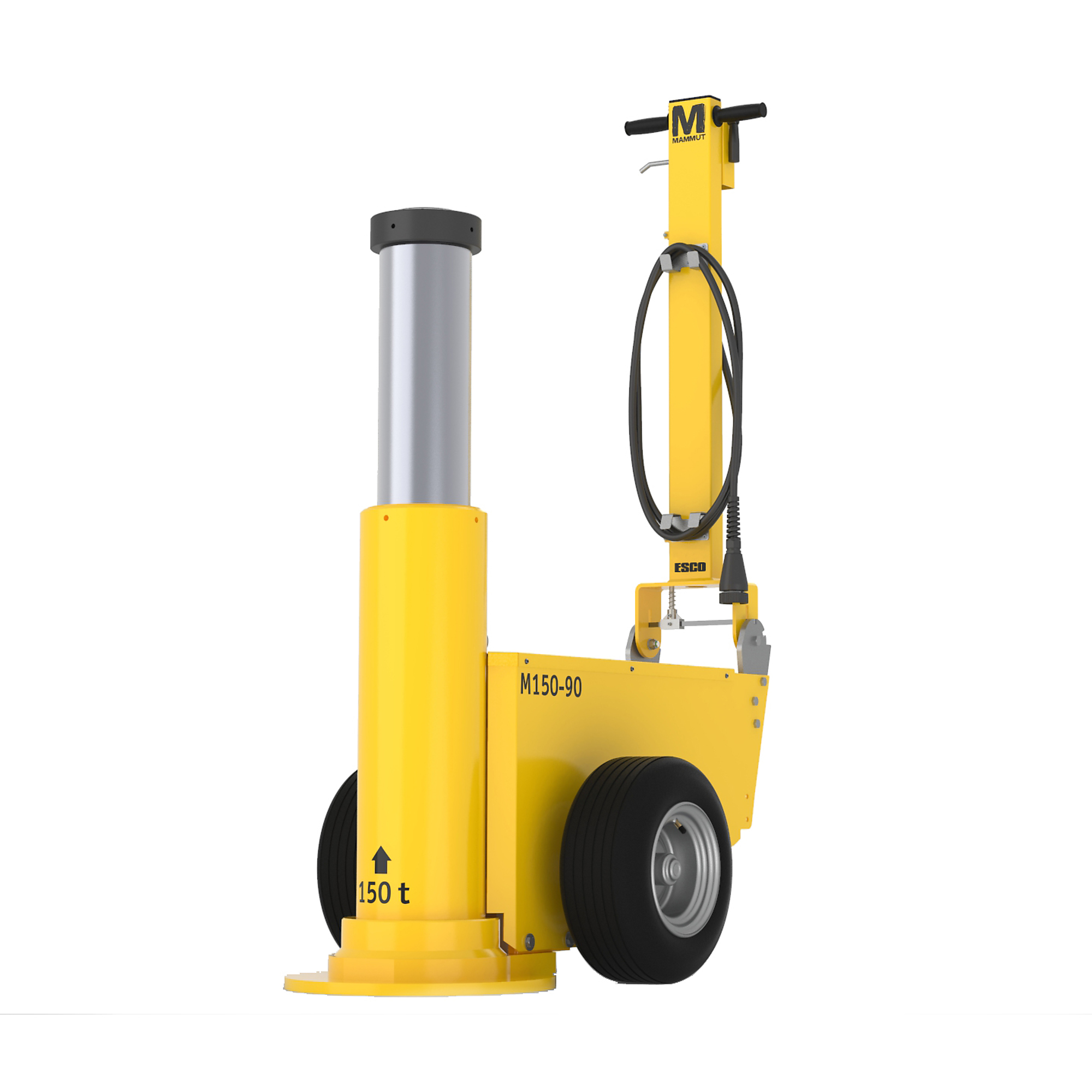 ESCO Mammut, Mammut 165 Ton Jack, Lift Capacity 165 Tons, Max. Lift Height 57.2 in, Power Source Air/Hydraulic, Model# 91005